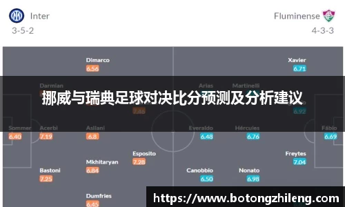挪威与瑞典足球对决比分预测及分析建议